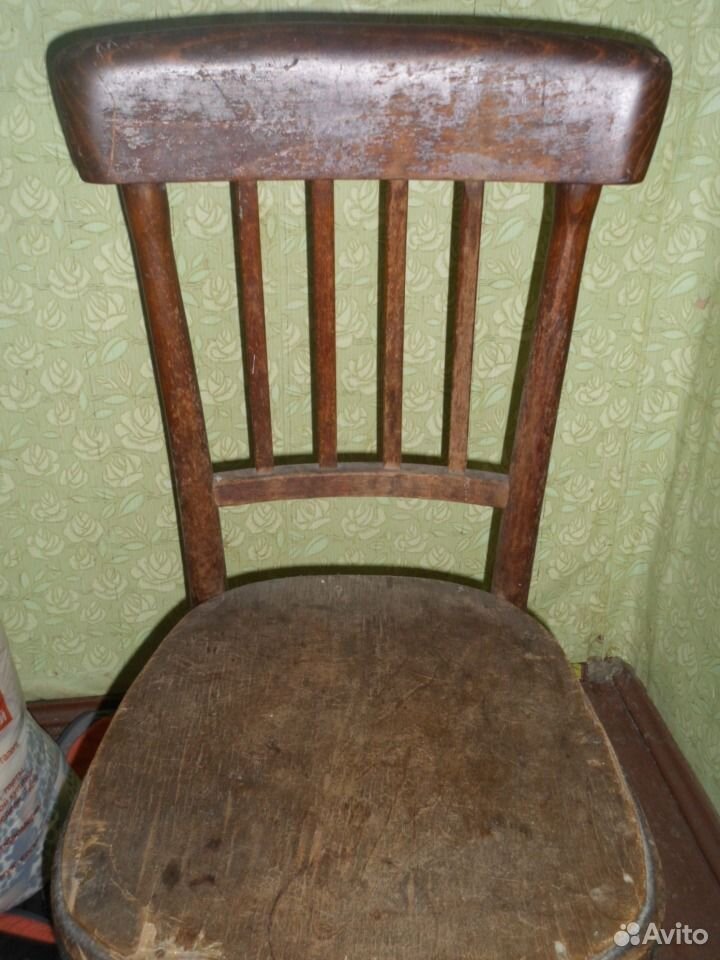 Стул Венский 6 штук. Антикварное кресло на пружинном каркасе. Б/У стулья деревянные. Перекраска Венского старого стула.