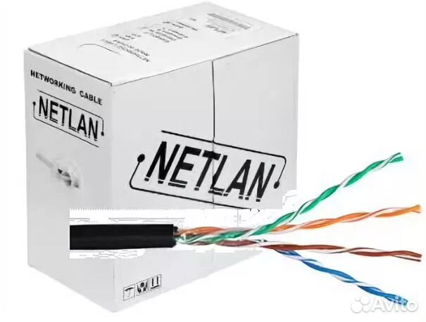 Кабель netlan u utp 4. Витая пара Нетлан. EC-uu004-5e-pe-BK-1. Тип вил EC.