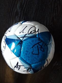 Футбольный мяч с подписями Сборной России 2018