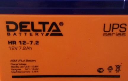 Аккумулятор для ибп delta HR 12-7.2