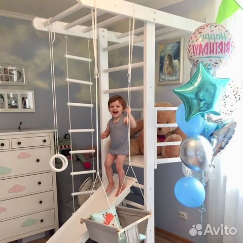 Спортивная шведская cтенка из дерева