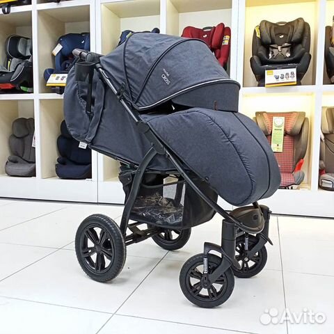 Коляска Вездеход Bubago Model Cross темно-серый