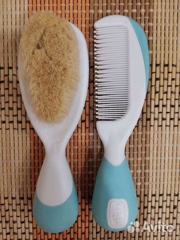 Расческа и щетка натуральная Chicco Baby Moments0+