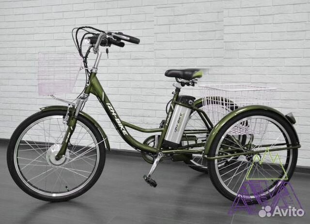 Электровелосипед трехколесный взрослый Фермер 24