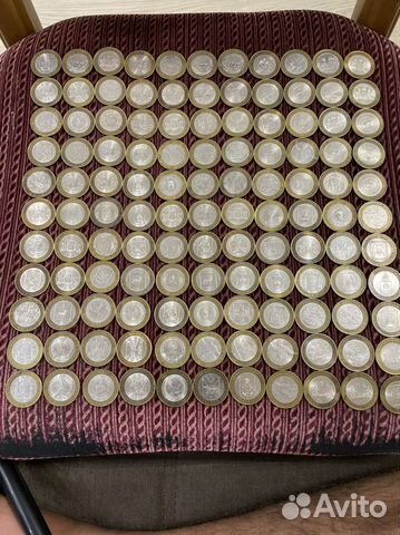 Биметалл монеты 10рублевые