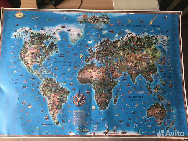 Карта мира детям