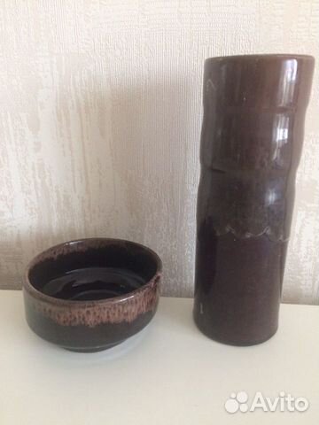 Ваза глиняная СССР керамика винтажная