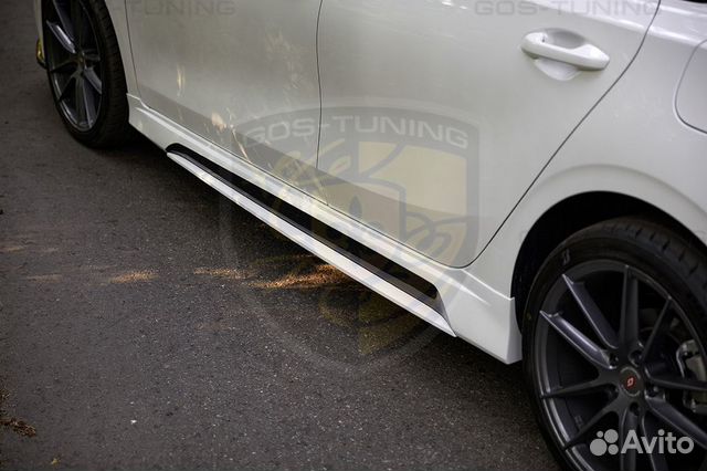 Накладки на пороги сплиттера Киа Церато 4