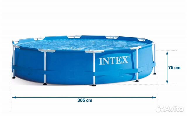 Каркасный бассейн intex-28200 3.05-76см