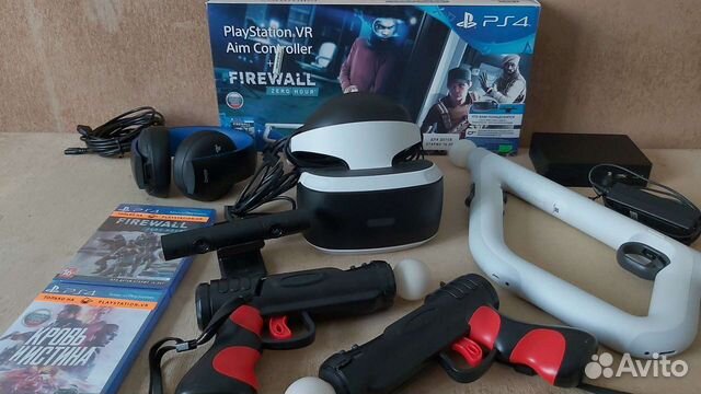 Шлем очки VR sony playstation с играми VR