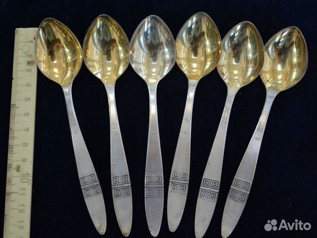 Серебряные чайные ложки- 916. звезда