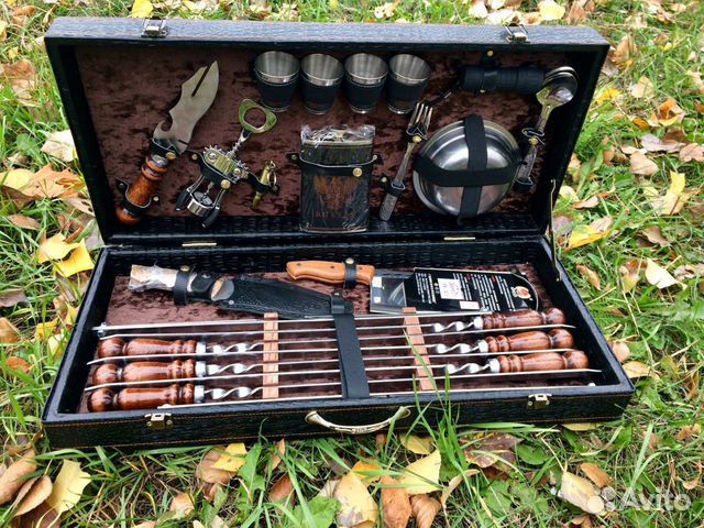 Подарочный набор шампуров Охотник