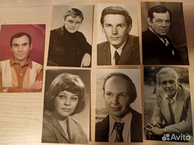 Фотокарточки актеров ретро