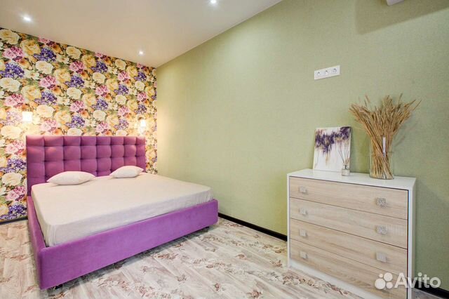 

1-к. квартира, 55 м², 2 кровати
