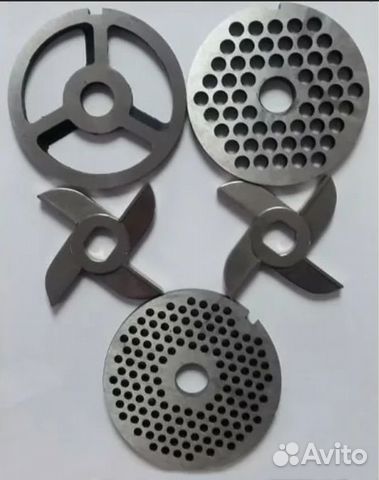Набор решеток и ножей мясорубки мим-600 без бурта