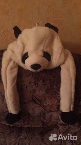 Панда шапка