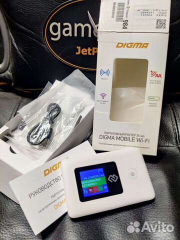 Модем Digma mobile WiFi DMW1969 3G/4G внешний белы