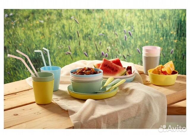 Набор посуды для пикника, посуда для детей
