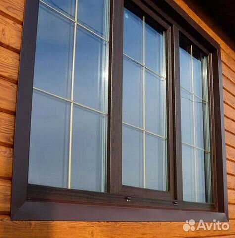 Окна пвх трехсекционное кашированное