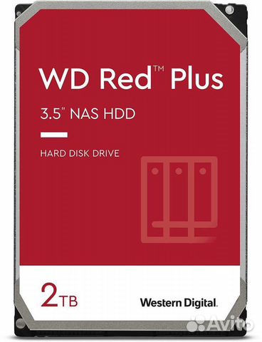 Жесткий диск WD RED plus 2 Tb Новый Гарантия