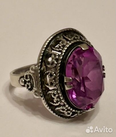 Серебряное кольцо 875 Винтаж СССР