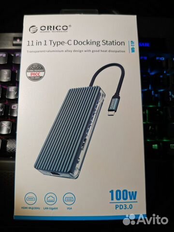 Док станция Orico WB-11P серый