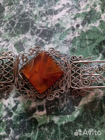 Винтажный браслет скань