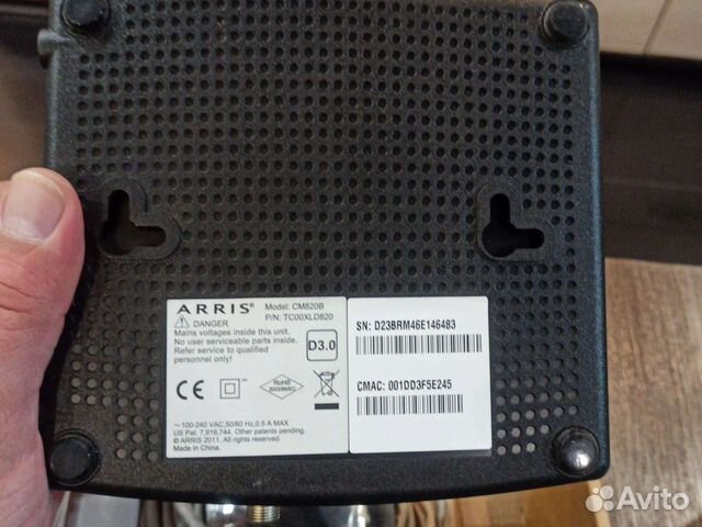 Модем arris cm820b прошивка