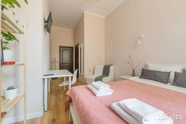 

Квартира-студия, 28 м², 2 кровати