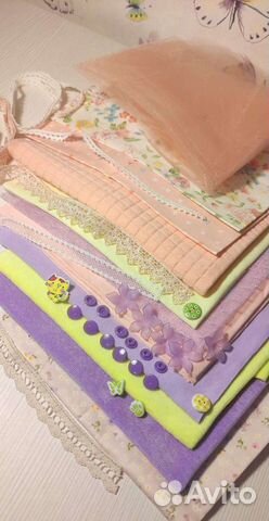 Набор ткани на одежду для кукол