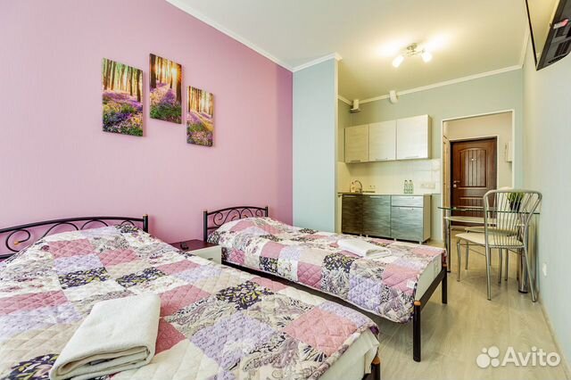 

Квартира-студия, 24 м², 2 кровати