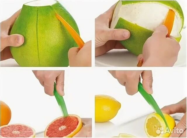 Как чистить помело правильно в домашних. Очиститель для помело и грейпфрутов Tescoma Presto. Нож для грейпфрута. Помело нарезка. Нож для лимона.