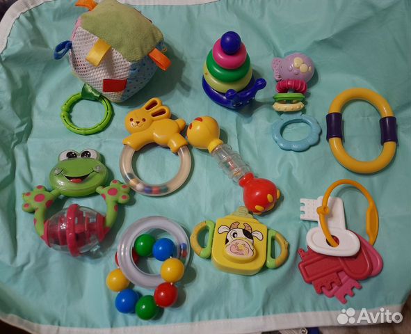 Погремушки и грызунки 10 шт. Пакетом