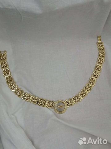 Золотая цепь бижутерия (винтаж)