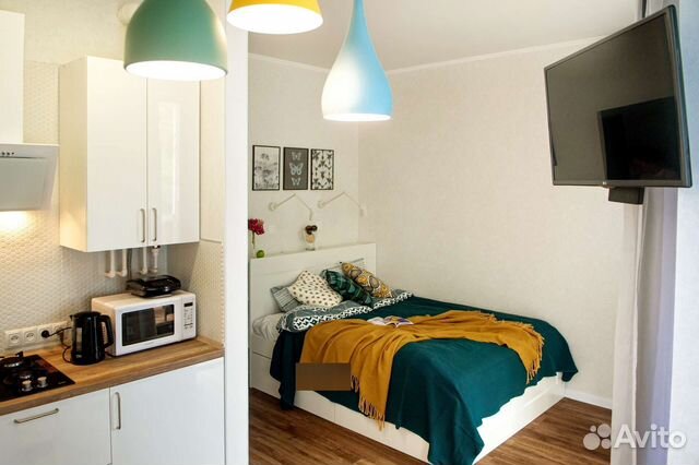

Квартира-студия, 25 м², 2 кровати