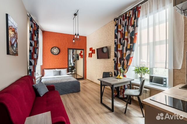 

Квартира-студия, 25 м², 2 кровати