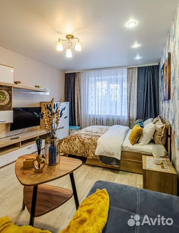 

1-к. квартира, 44 м², 3 кровати