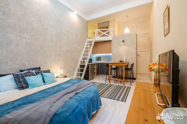 

Квартира-студия, 27 м², 2 кровати
