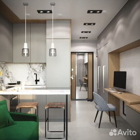 

Квартира-студия, 22 м², 1 кровать