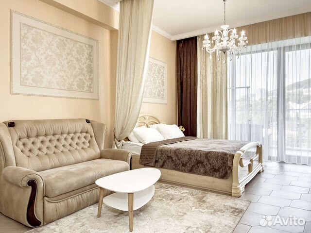 

Квартира-студия, 46 м², 2 кровати