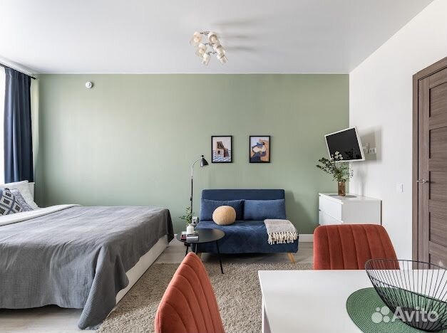 

Квартира-студия, 28 м², 2 кровати