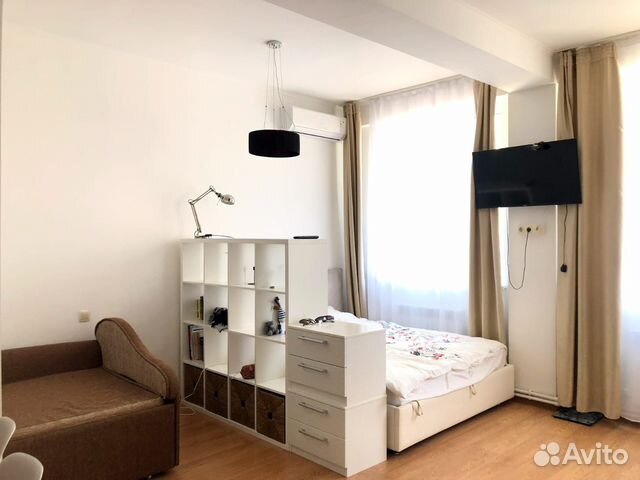 

Квартира-студия, 44 м², 2 кровати