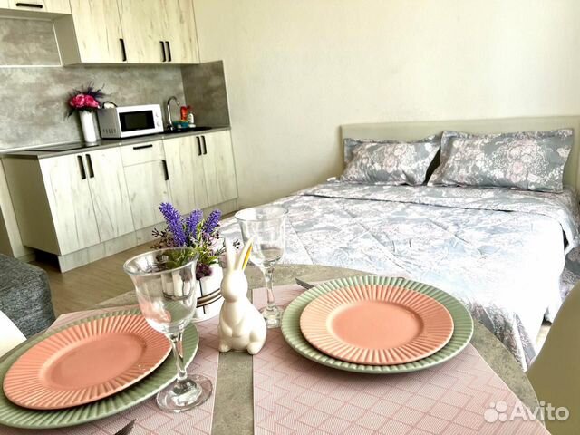 

Квартира-студия, 33 м², 2 кровати