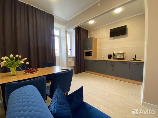 

1-к. квартира, 44 м², 2 кровати