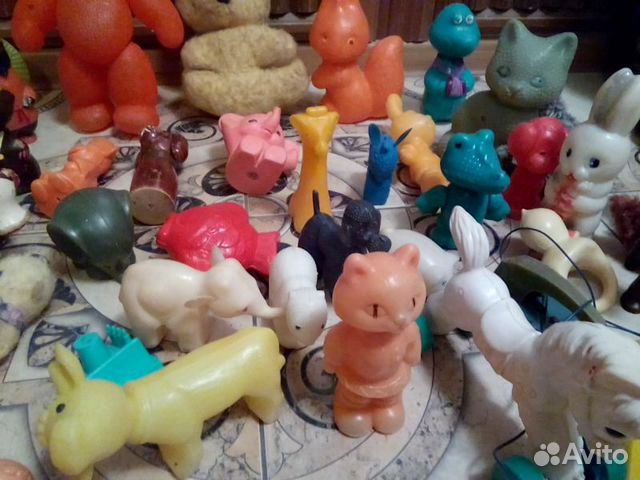 Игрушки СССР резиновые, мягкие