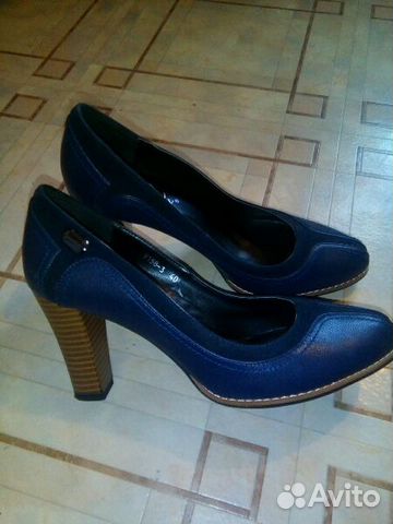 Туфли,р.39иск.кожа,темно-синие,вставка под замшу Туфли,р.39иск.кожа,темно-синие,вставка под замшу