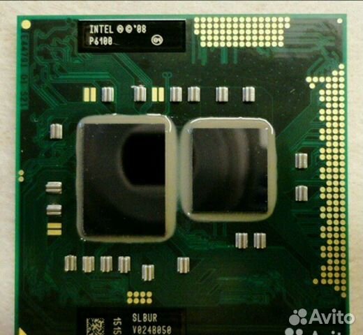 Процессор intel Pentium P6100 PGA988 двух ядерный
