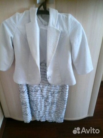 Костюм (платье+пиджак). Р. 48-50