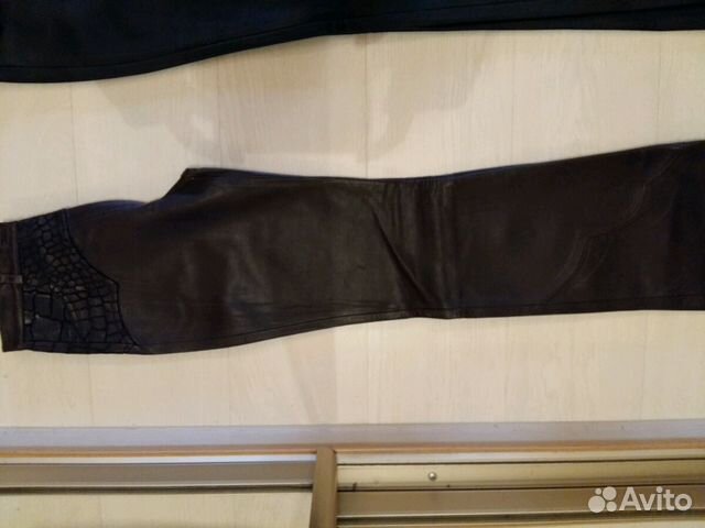 Брюки кожаные женские новые