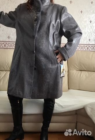 Кожаное зимнее пальто Кожаное зимнее пальто